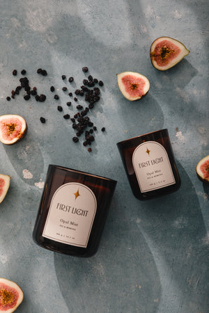 Opal Mist Large Candle | Fig & Mimosa