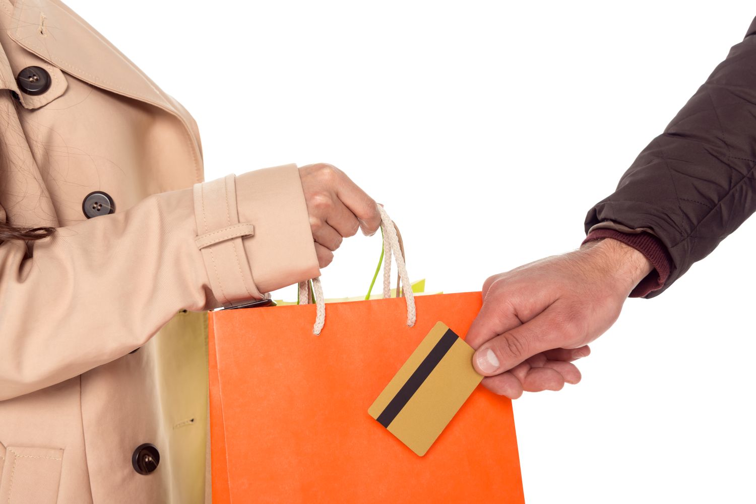 Shop affordably with a credit card.